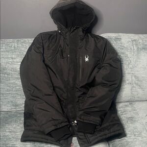 Spyder Men's Black Insulated Ski Jacket